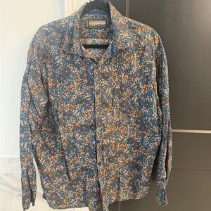 Marlboro Floral Multicolor Button Down Shirt